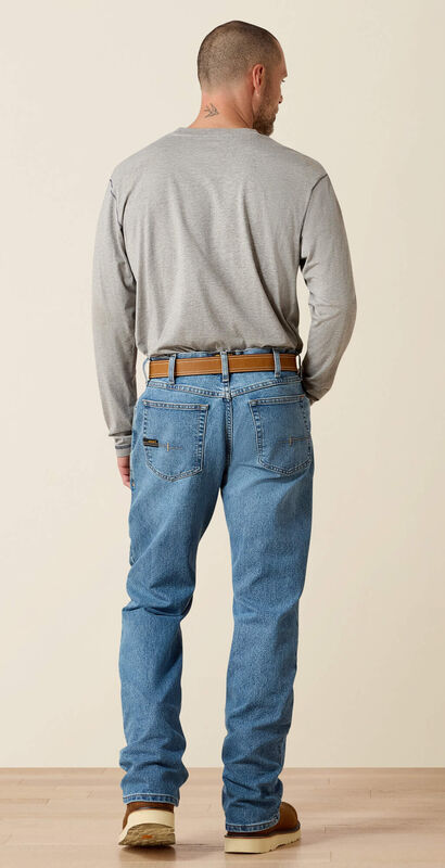 Rebar M4 Relaxed DuraStretch Basic Boot Cut Jean Back